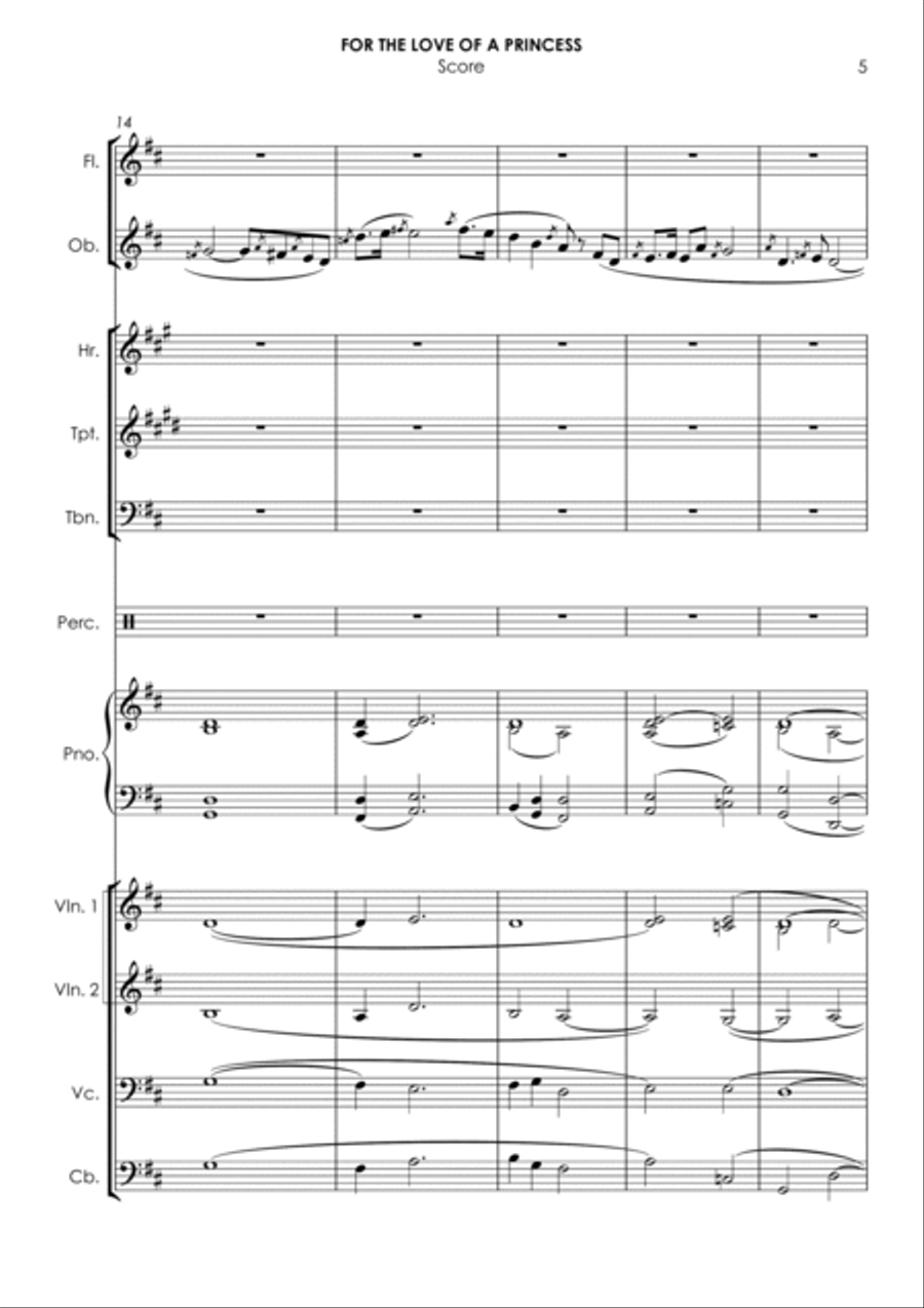 For The Love Of A Princess Chamber Orchestra scores gallery preview page 5