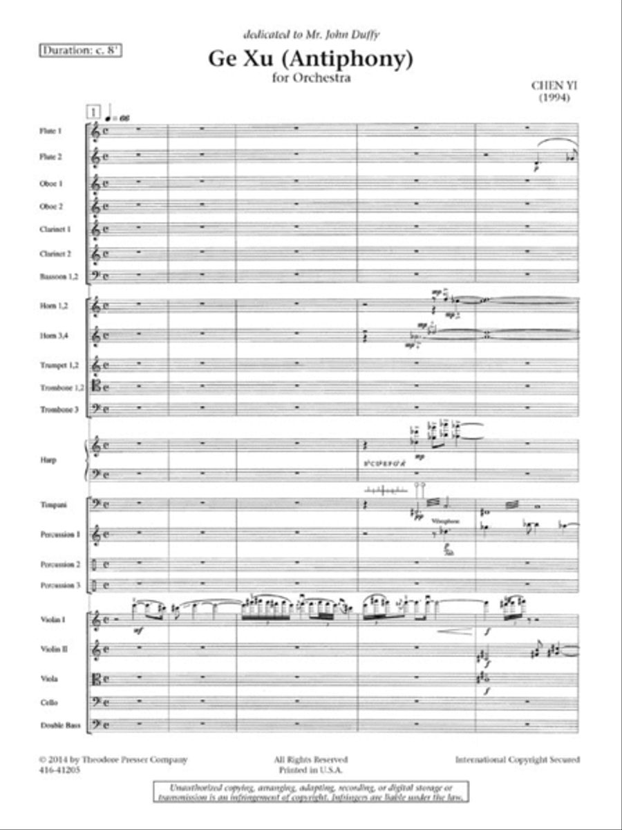Ge Xu Orchestra scores gallery preview page 2