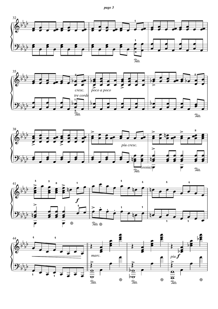 Wedding day at Troldhaugen Piano Solo scores gallery preview page 3