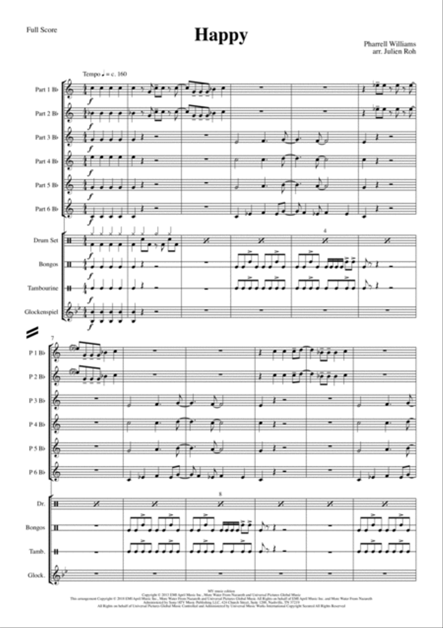 Happy Concert Band scores gallery preview page 1
