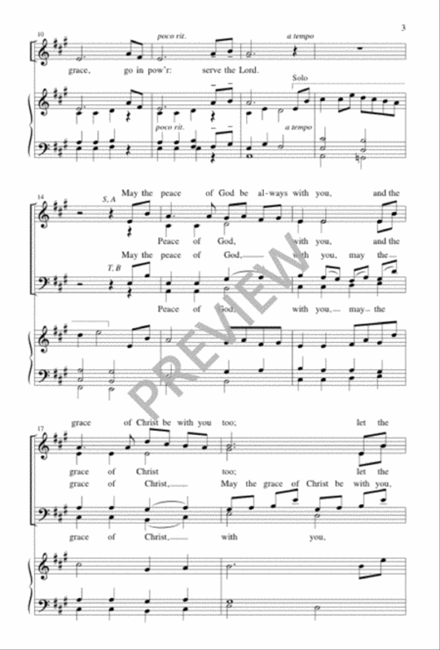 A Choral Blessing A Choral Blessing 4-Part scores gallery preview page 3