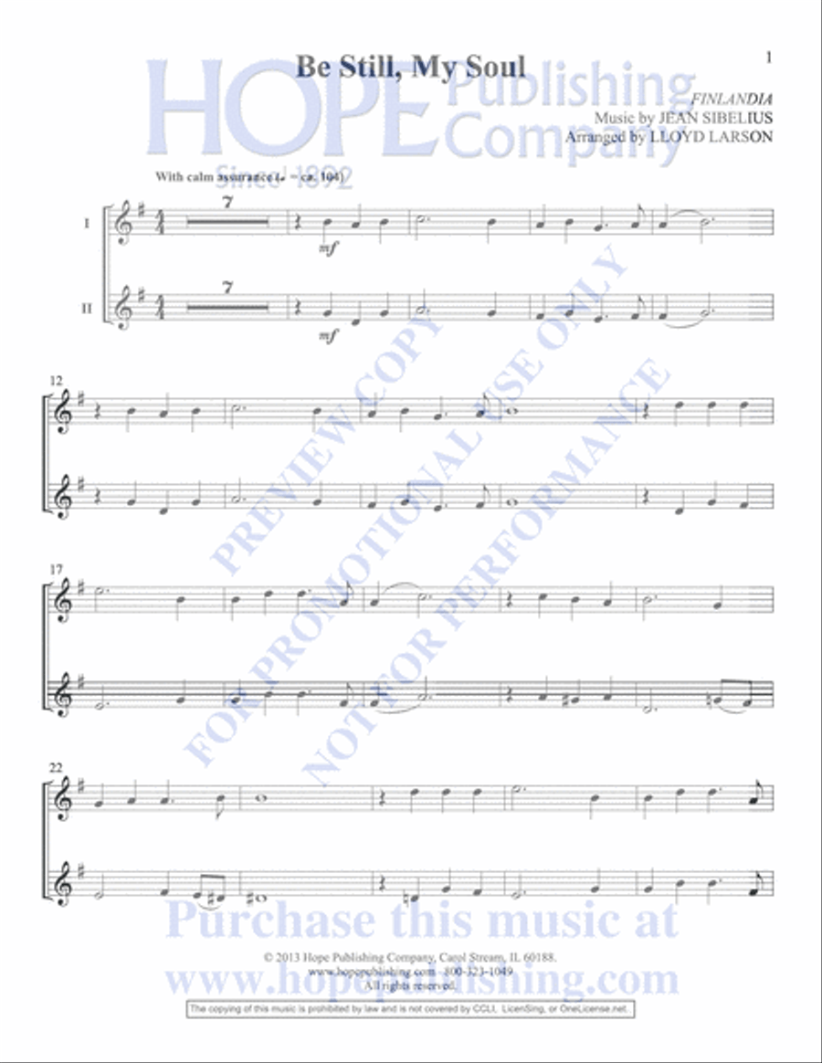 Classic Hymns for Two Instruments, Vol 1-Book and CD Woodwind Duet scores gallery preview page 72