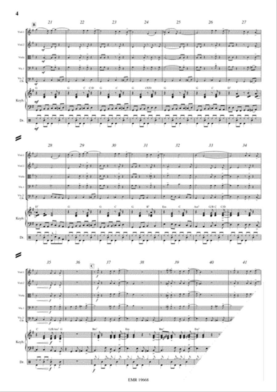 Kumbaya String Quintet scores gallery preview page 4