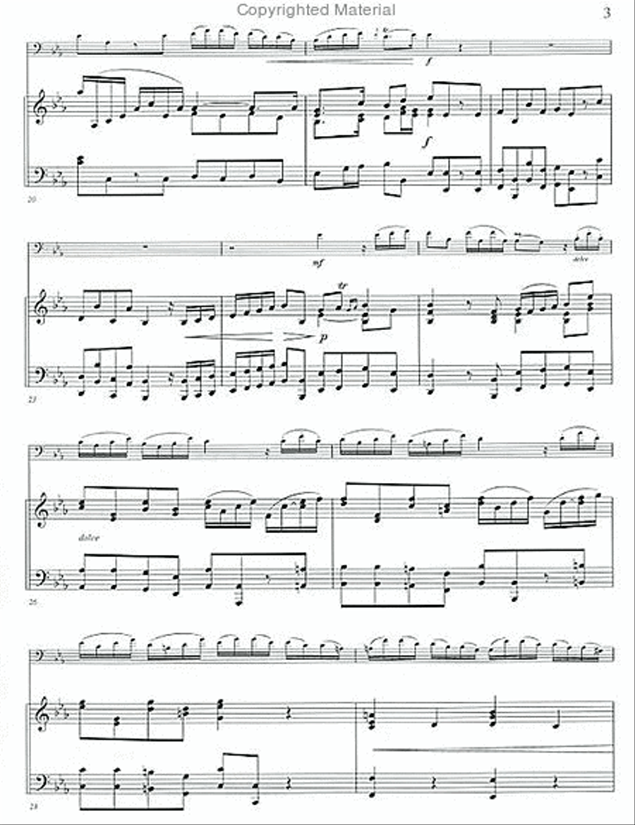 Concerto for Euphonium and Piano Euphonium scores gallery preview page 4