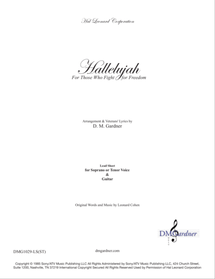 Hallelujah Guitar scores gallery preview page 2