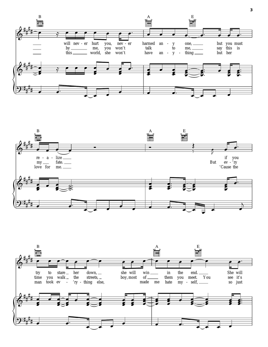 Old Man & Me (When I Get To Heaven) Piano, Vocal, Guitar scores gallery preview page 3