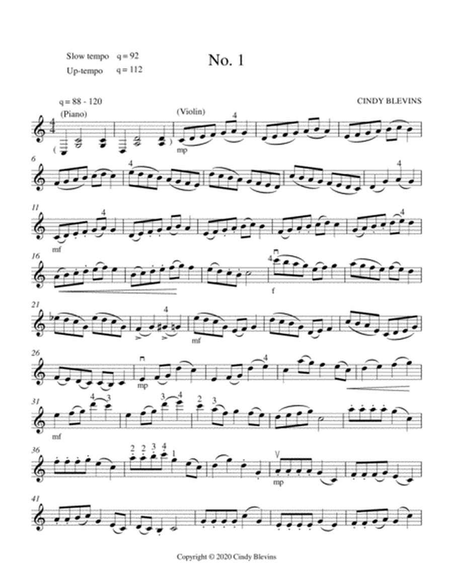 Violin Studies, Intermediate, Melodic, Book One, 10 Studies image number null