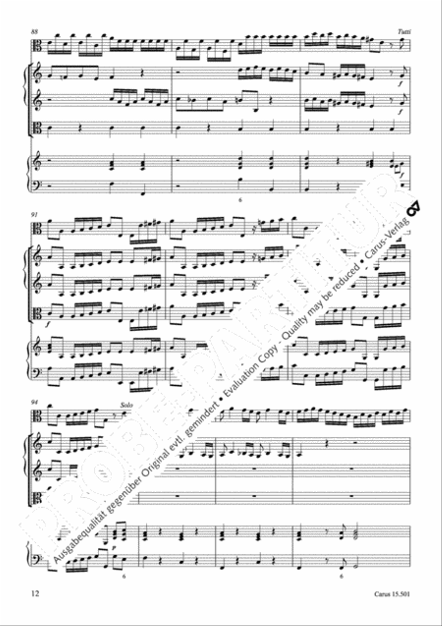 Concerto in C major Violin scores gallery preview page 15