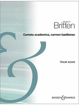 Book cover for Cantata Academica, Carmen basiliense, Op. 62