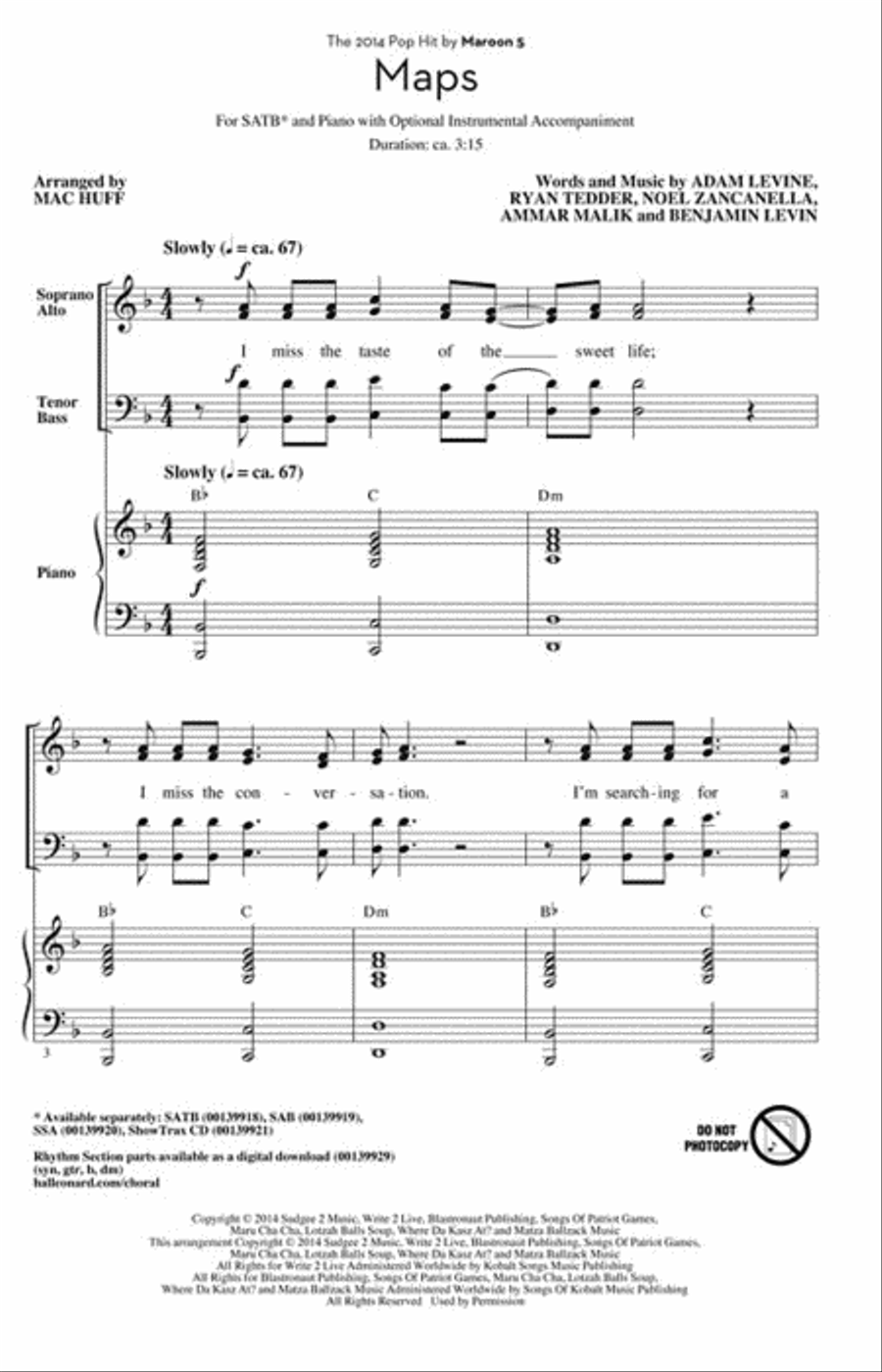 Maps 4-Part scores gallery preview page 2