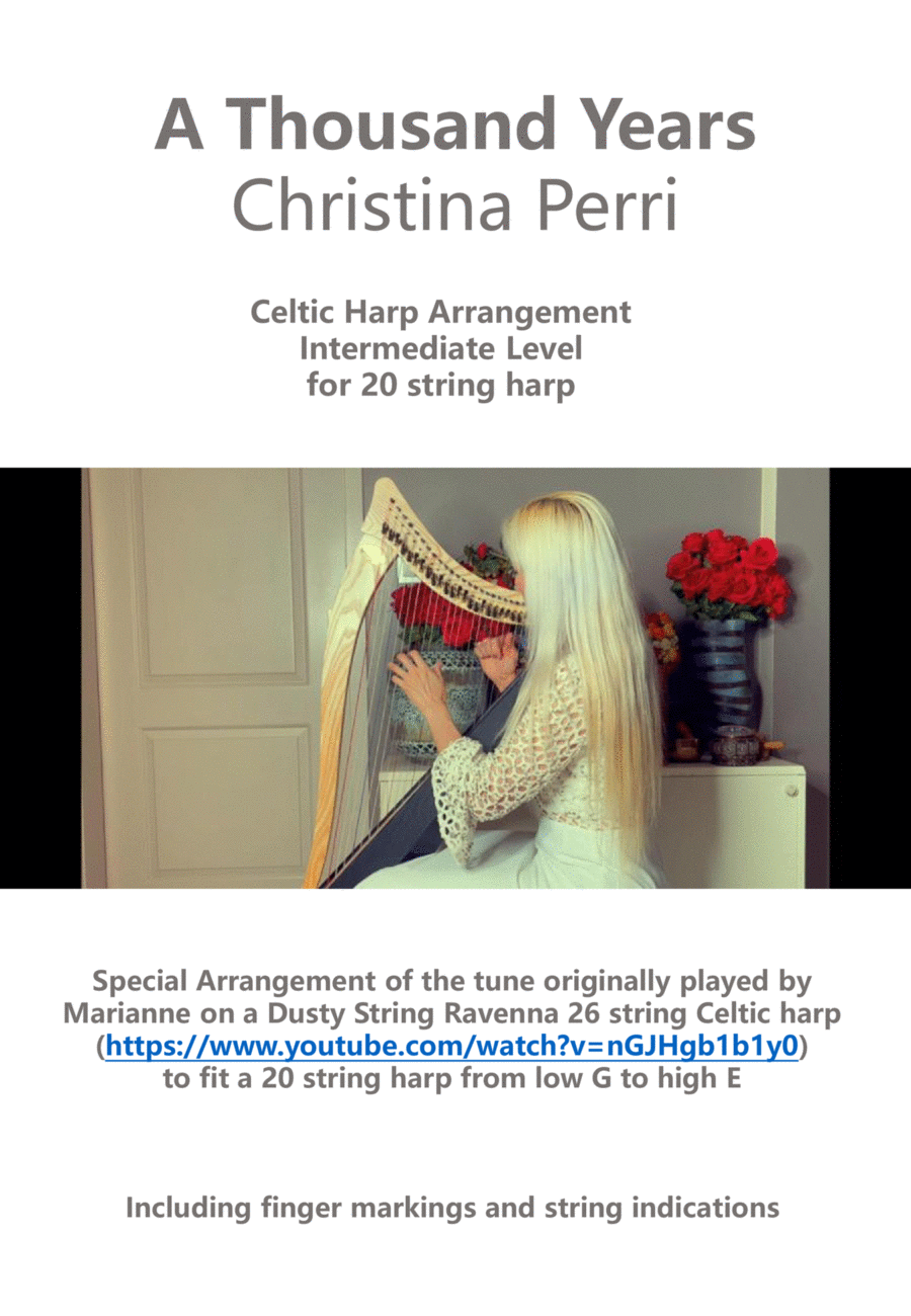 A Thousand Years Harp scores gallery preview page 1
