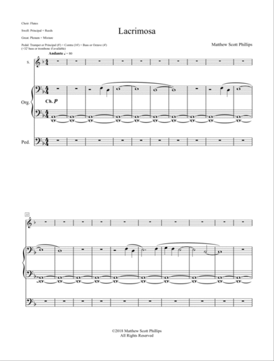 Lacrimosa Lacrimosa Soprano Voice scores gallery preview page 3