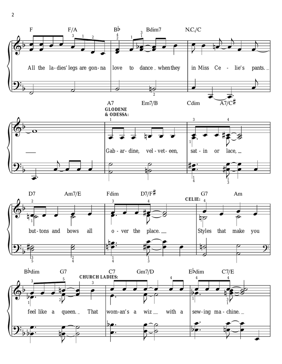 Miss Celie's Pants Miss Celie's Pants Voice scores gallery preview page 2