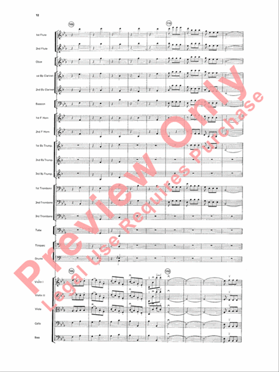 Beethoven's Symphony No. 5, 1st Movement Full Orchestra scores gallery preview page 15