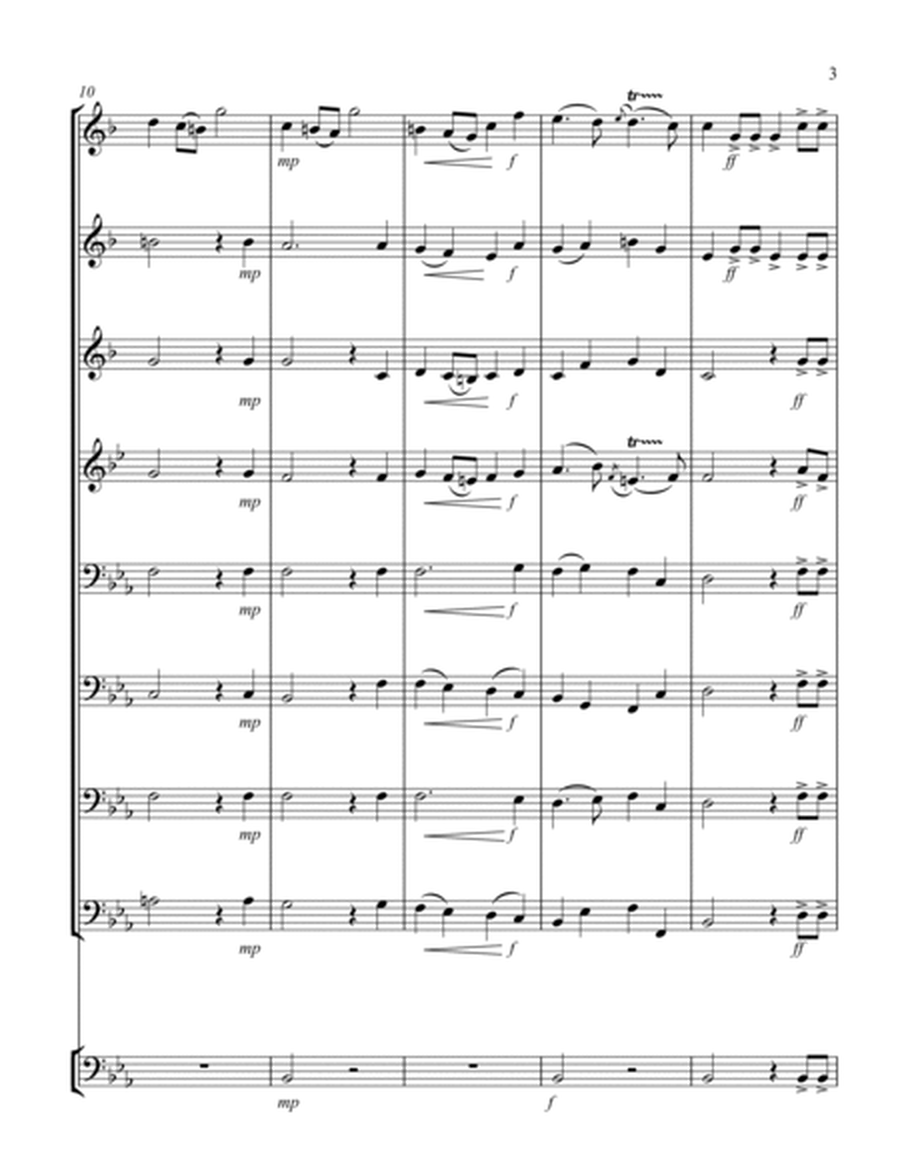 La Rejouissance (from "Heroic Music") (Eb) (Brass Octet - 3 Trp, 1 Hrn, 2 Trb, 1 Euph, 1 Tuba, Timp)