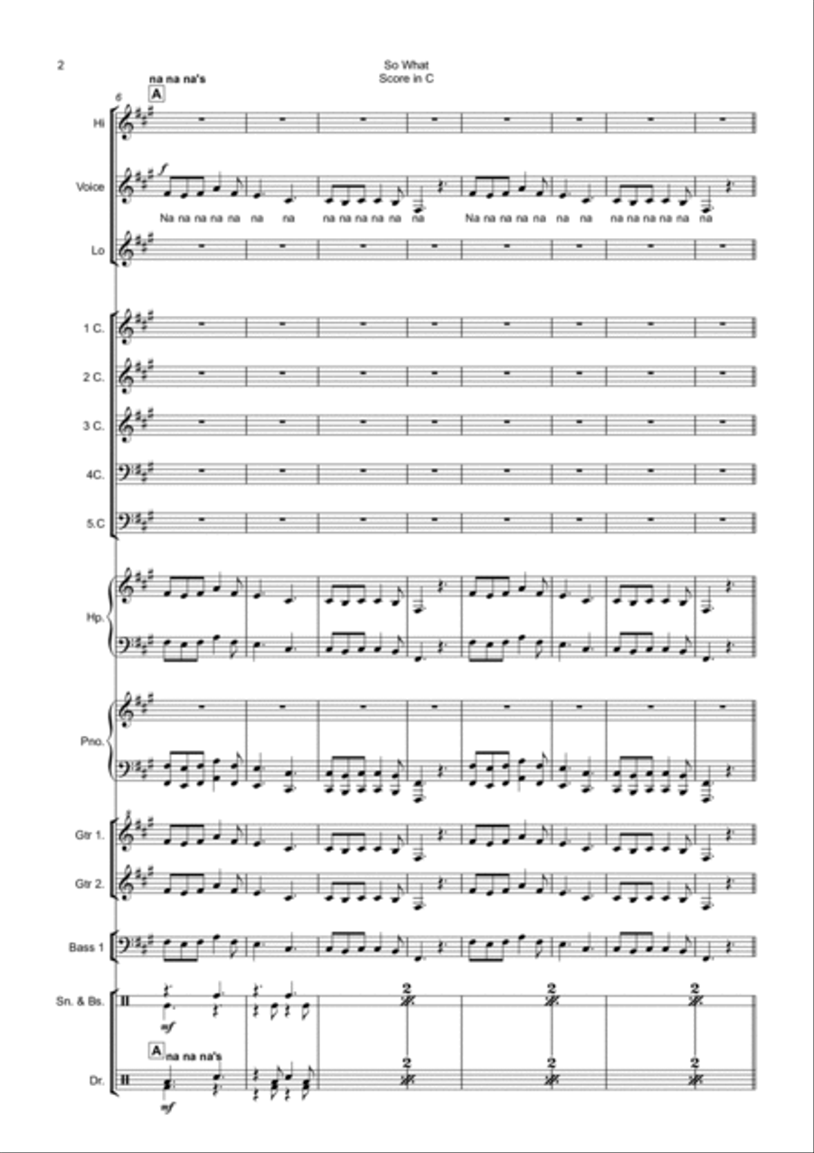 So What So What School and Community scores gallery preview page 2