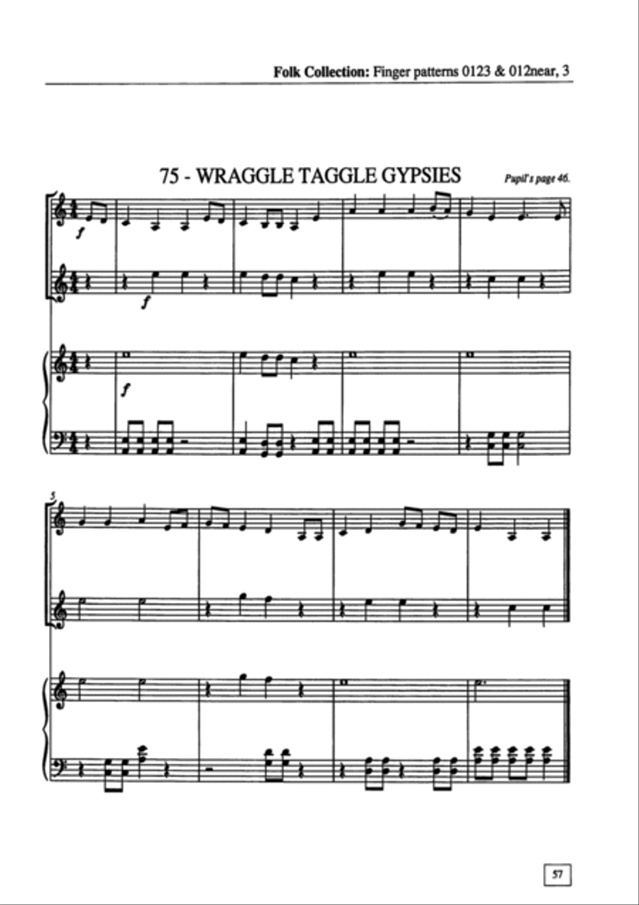 Folk Collection: Collections for Violin Volume 7 - ACCOMPANIMENT String Duet scores gallery preview page 5