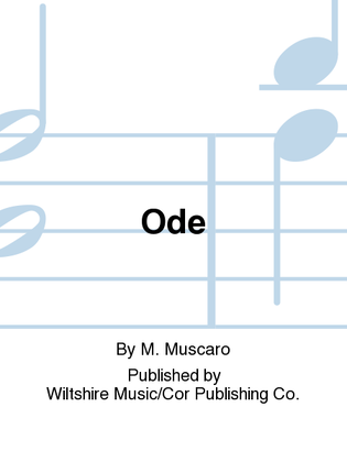Book cover for Ode