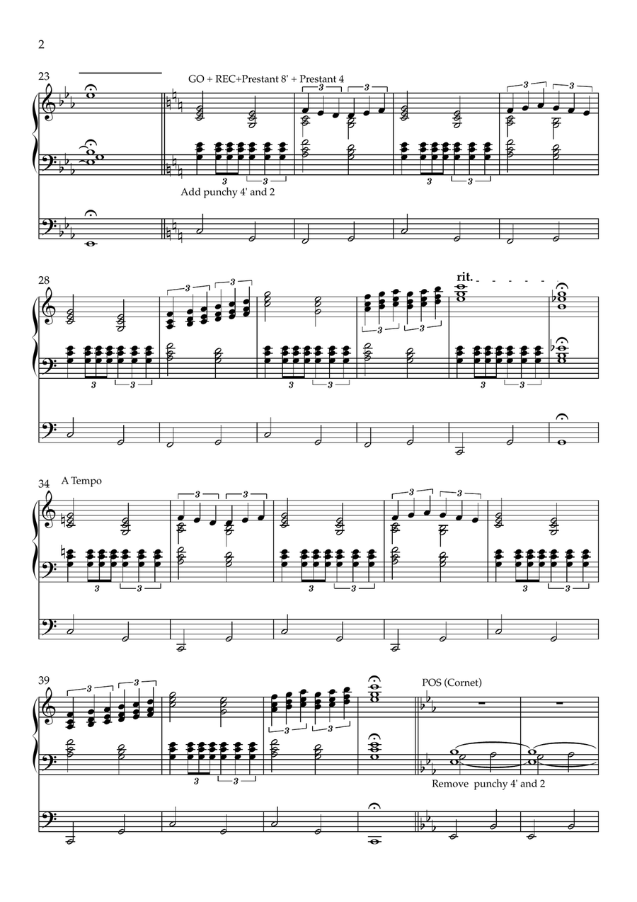 A Sunny Walk, Opus 4 A Sunny Walk, Opus 4 Organ Solo scores gallery preview page 2
