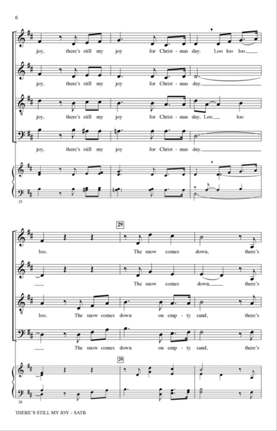 There's Still My Joy (arr. Audrey Snyder) 4-Part scores gallery preview page 5