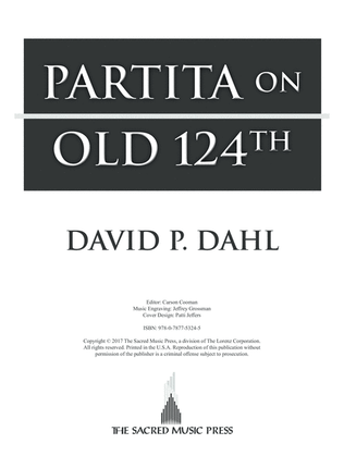 Book cover for Partita on "Old 124th"