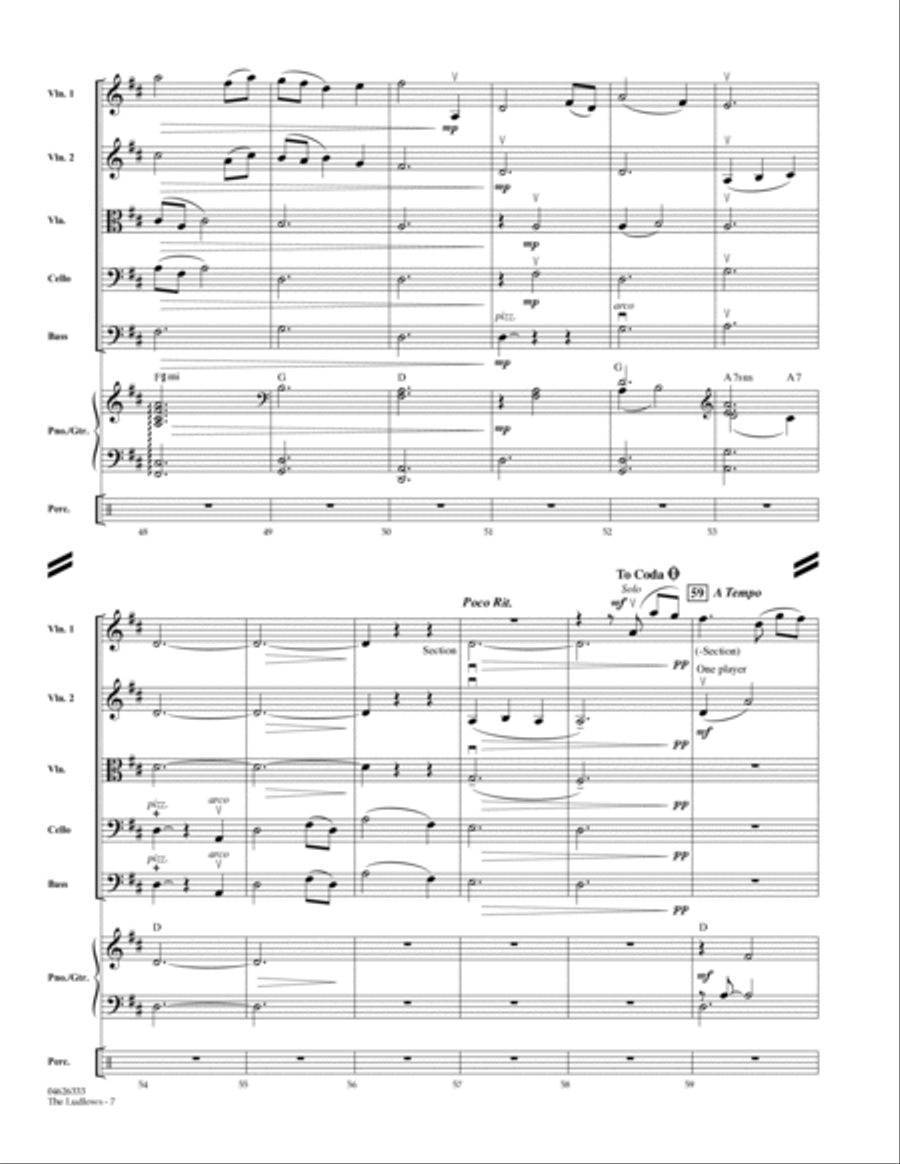 The Ludlows (Theme from Legends of the Fall) - Full Score String Orchestra scores gallery preview page 5