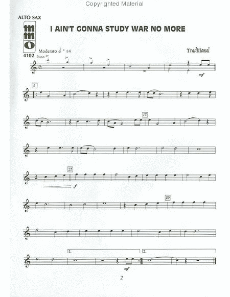 Easy Alto Sax Solos - Volume 2 image number null