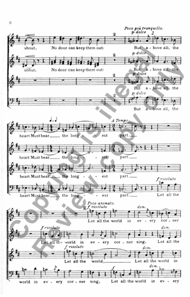 Five Mystical Songs: Antiphon (Choral Score)