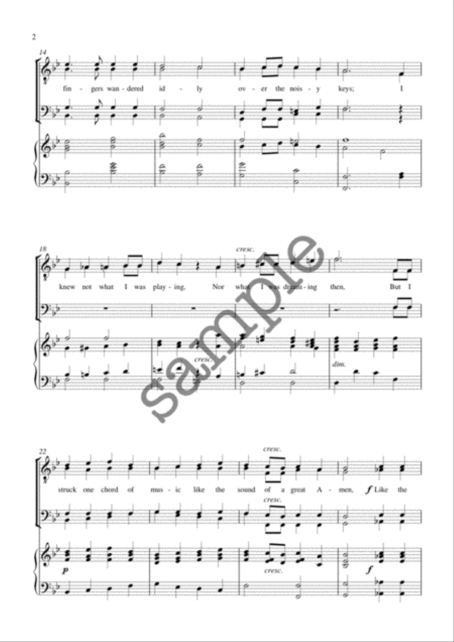 The Lost Chord The Lost Chord TTBB scores gallery preview page 2