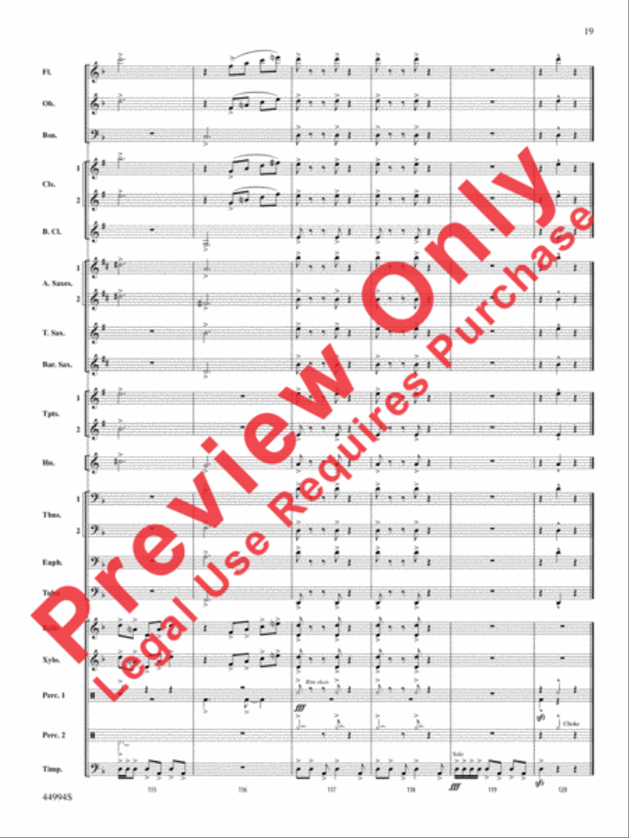 In tantum lux Concert Band scores gallery preview page 39