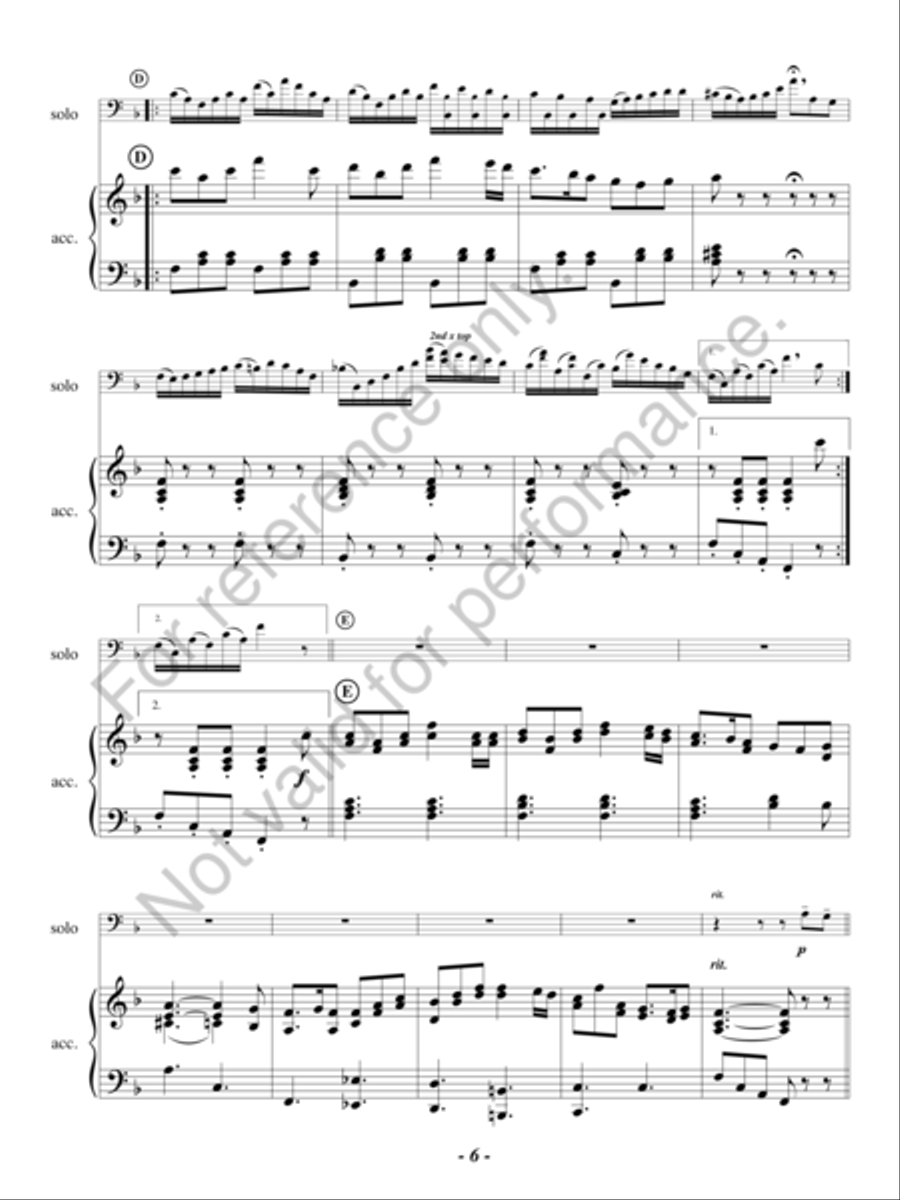 All Those Endearing Young Charms Euphonium scores gallery preview page 5
