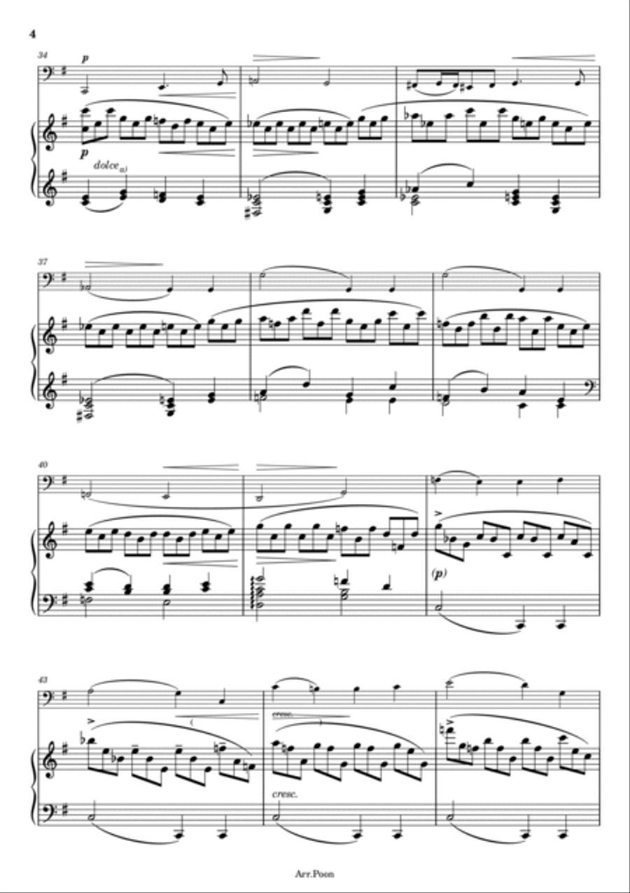 J. Brahms - Cello Sonata No.1 - Op.38 - Full Piano and Violoncell Score Original Piano scores gallery preview page 4
