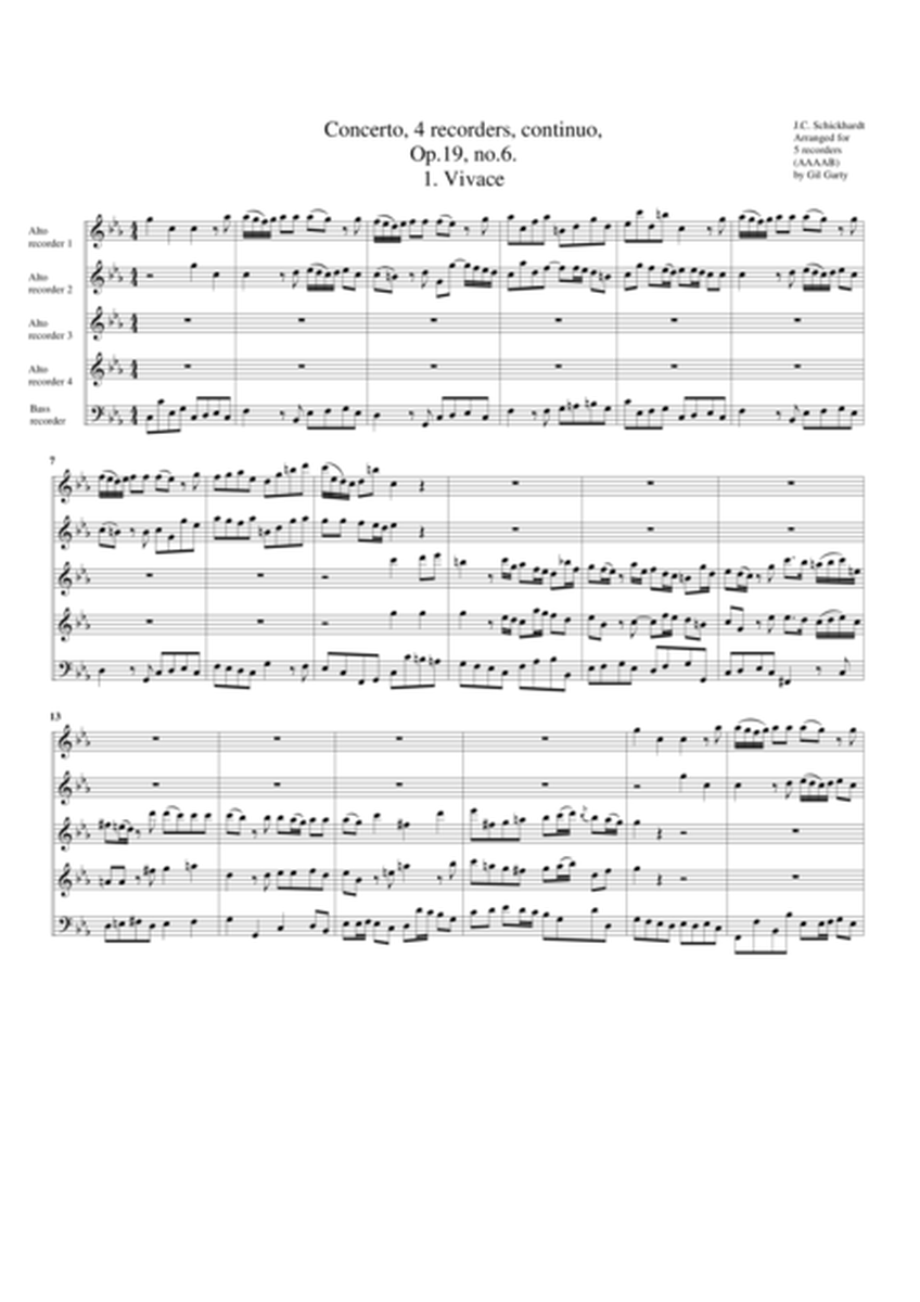 Concerto, Op.19, no.6