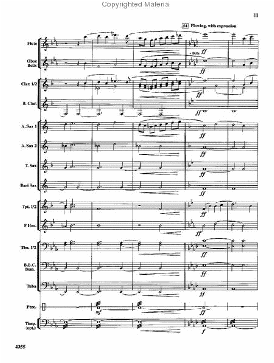 In the Shining of the Stars Concert Band scores gallery preview page 12