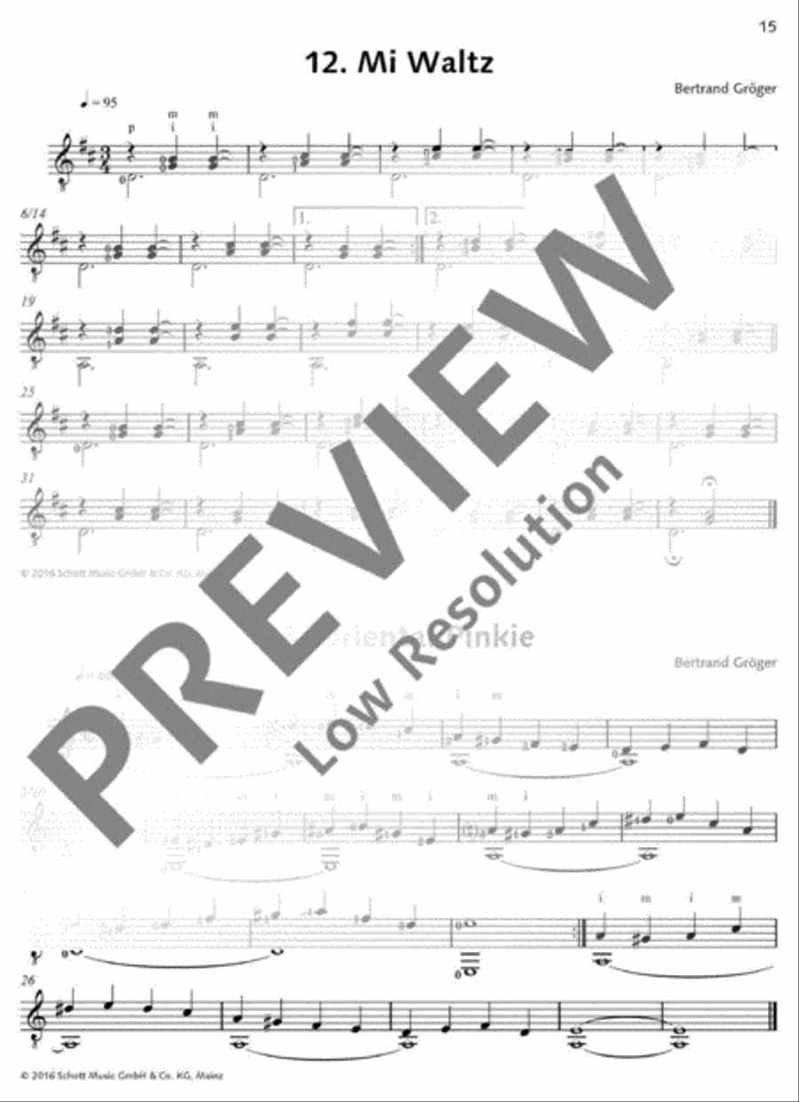 Progressive Etudes I Acoustic Guitar scores gallery preview page 16