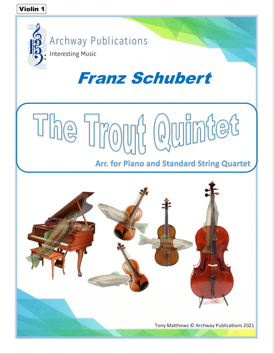 Franz Schubert - Trout Quintet (Set of Parts) Piano Quintet scores gallery preview page 1