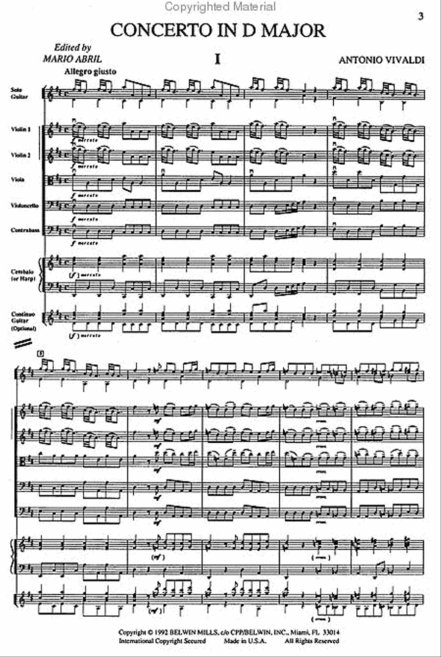 Concerto in D Major String Orchestra scores gallery preview page 2