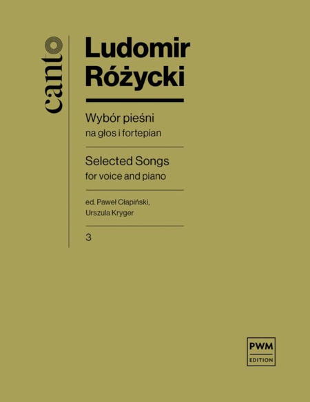 Selected Songs for Voice and Piano, part III