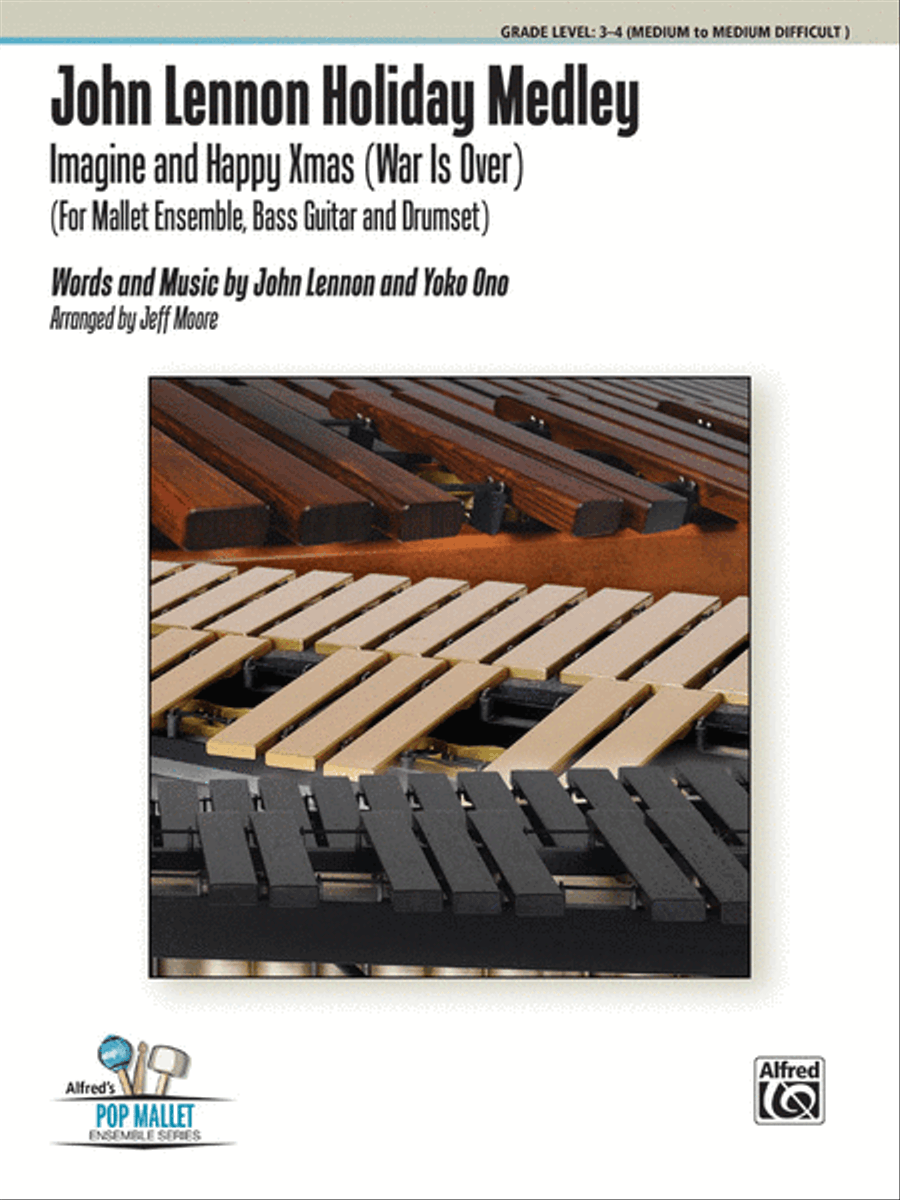 John Lennon Holiday Medley Percussion Ensemble scores gallery preview page 1