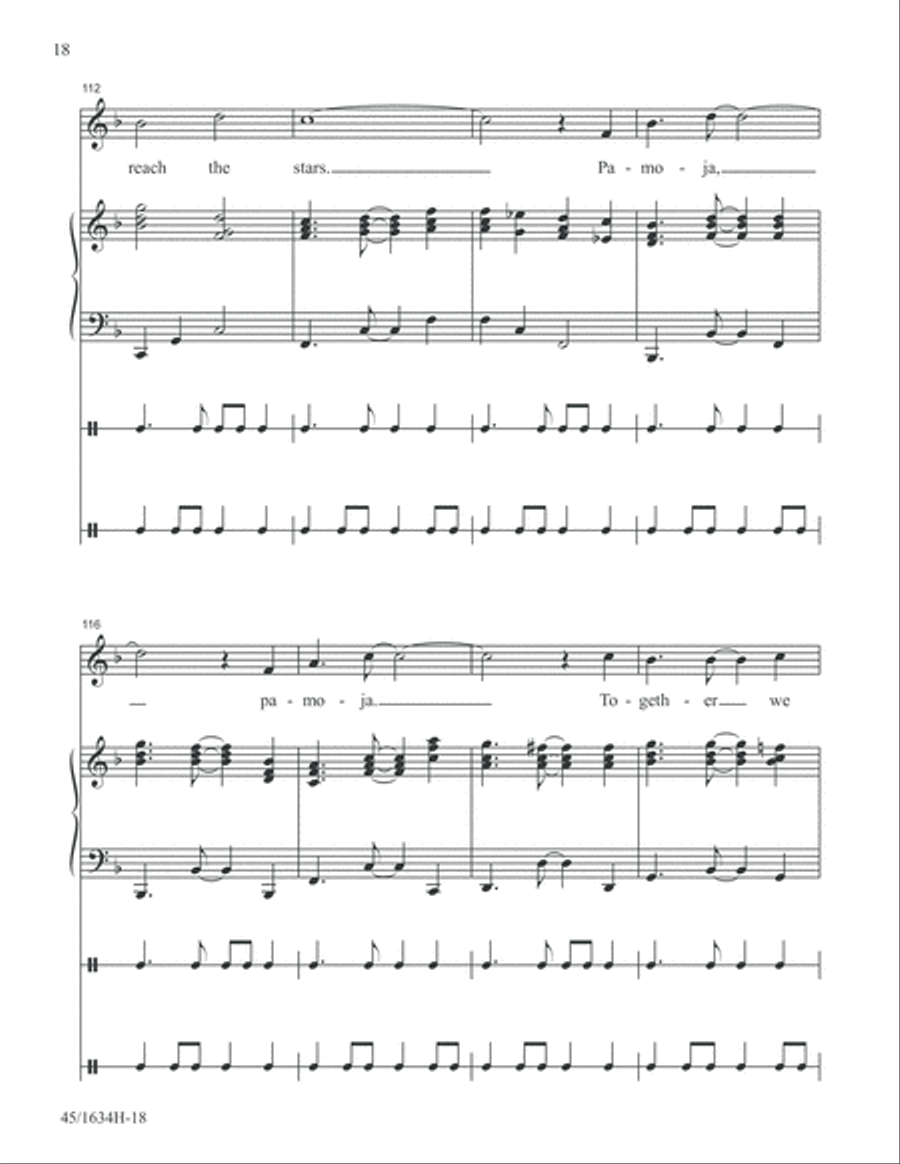 Together Together Unison Choir scores gallery preview page 18