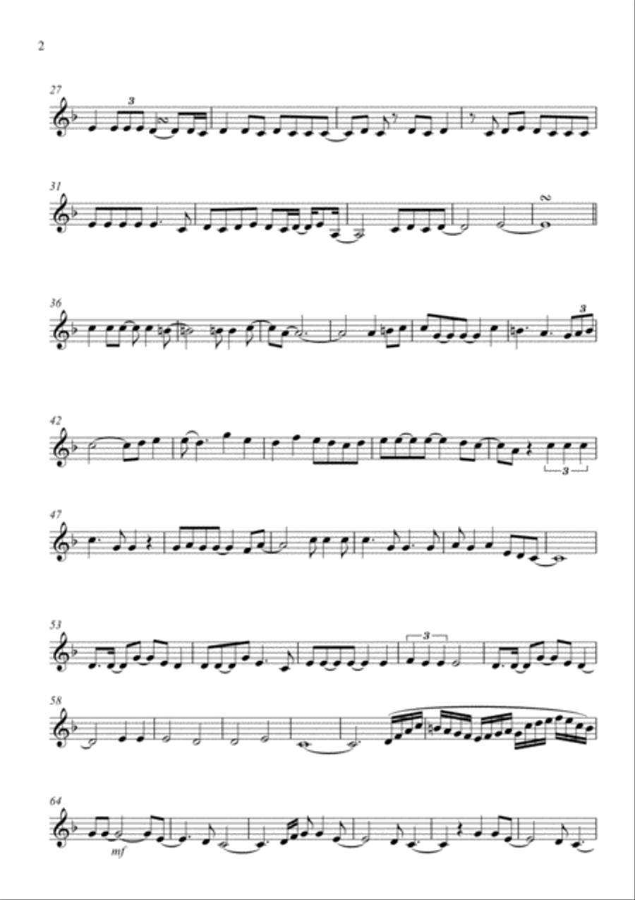 Someone Like You Trumpet Solo scores gallery preview page 2