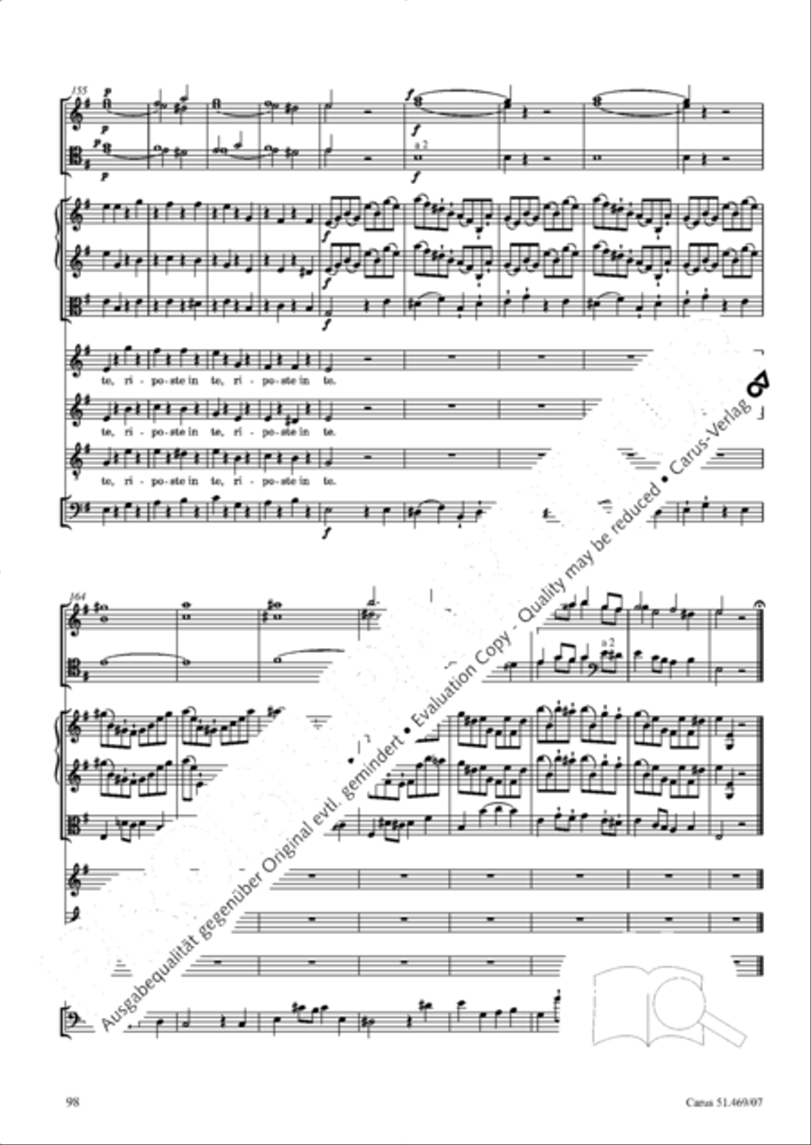 Davide penitente 4-Part scores gallery preview page 111