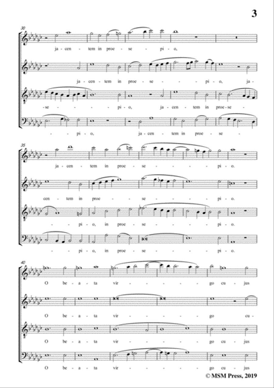 Victoria-O magnum mysterium,in e flat minor,for A cappella 4-Part scores gallery preview page 5