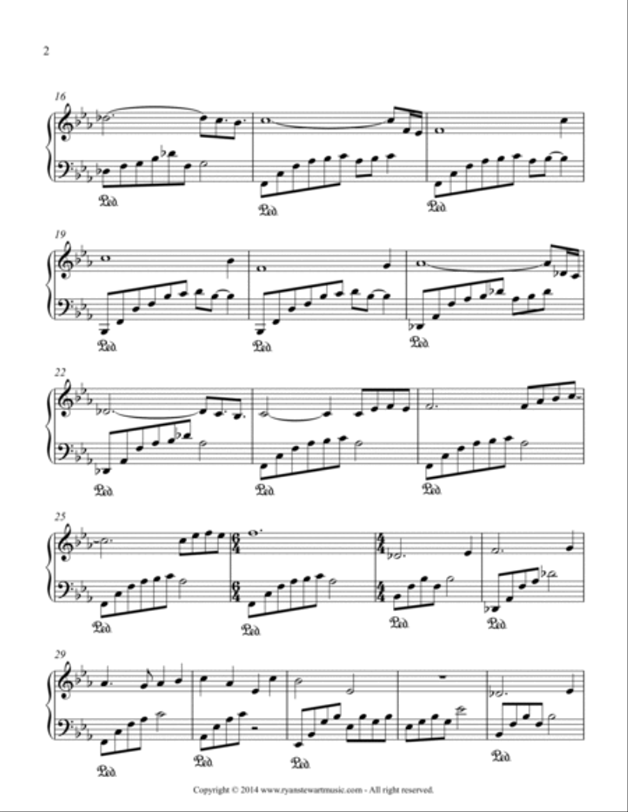 Windows of Time Piano Solo scores gallery preview page 2