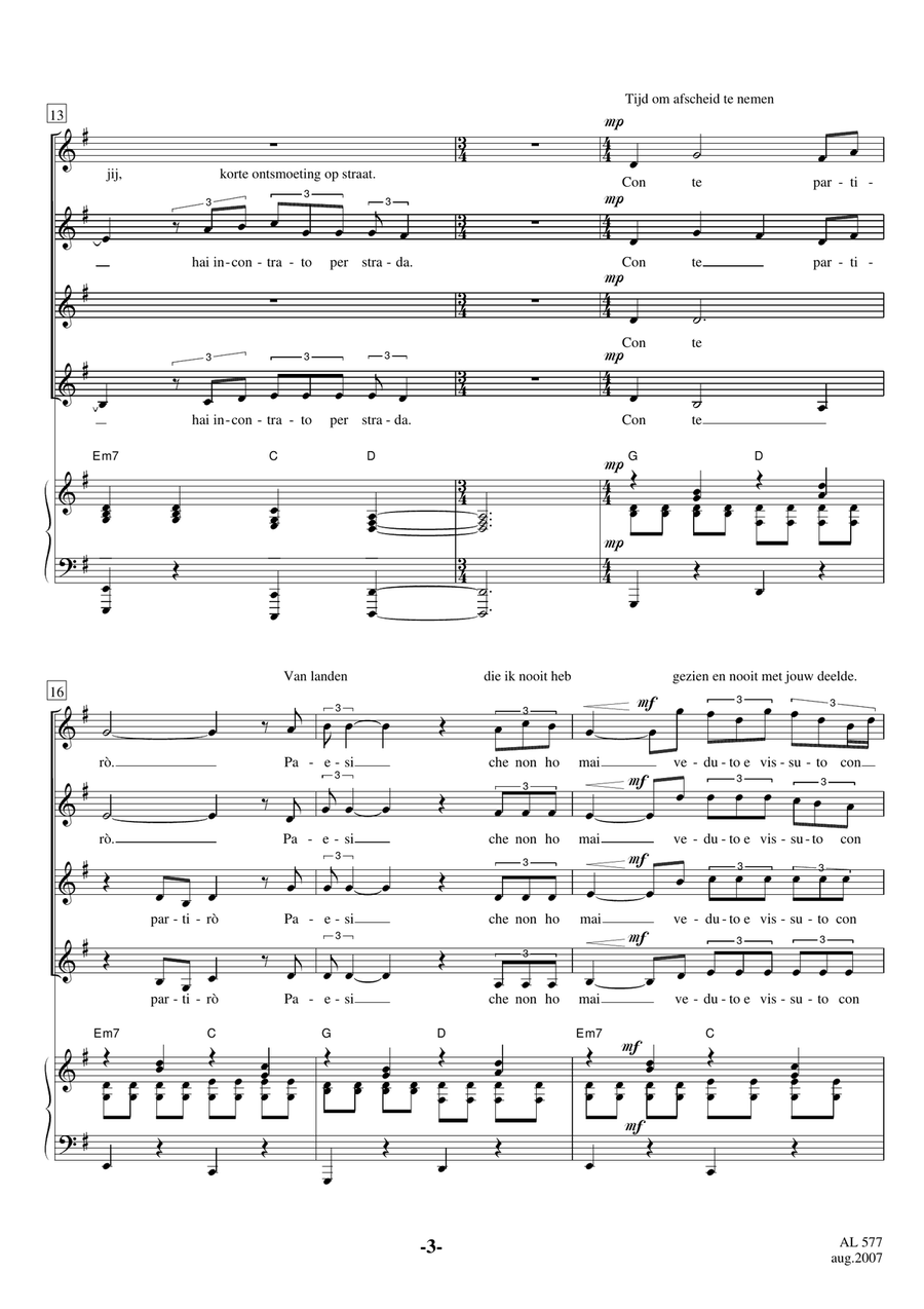 Con Te Partiro (Time To Say Goodbye) SSAA scores gallery preview page 3