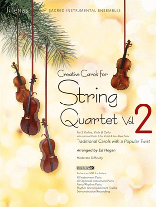 Book cover for Creative Carols for String Quartet, Volume 2