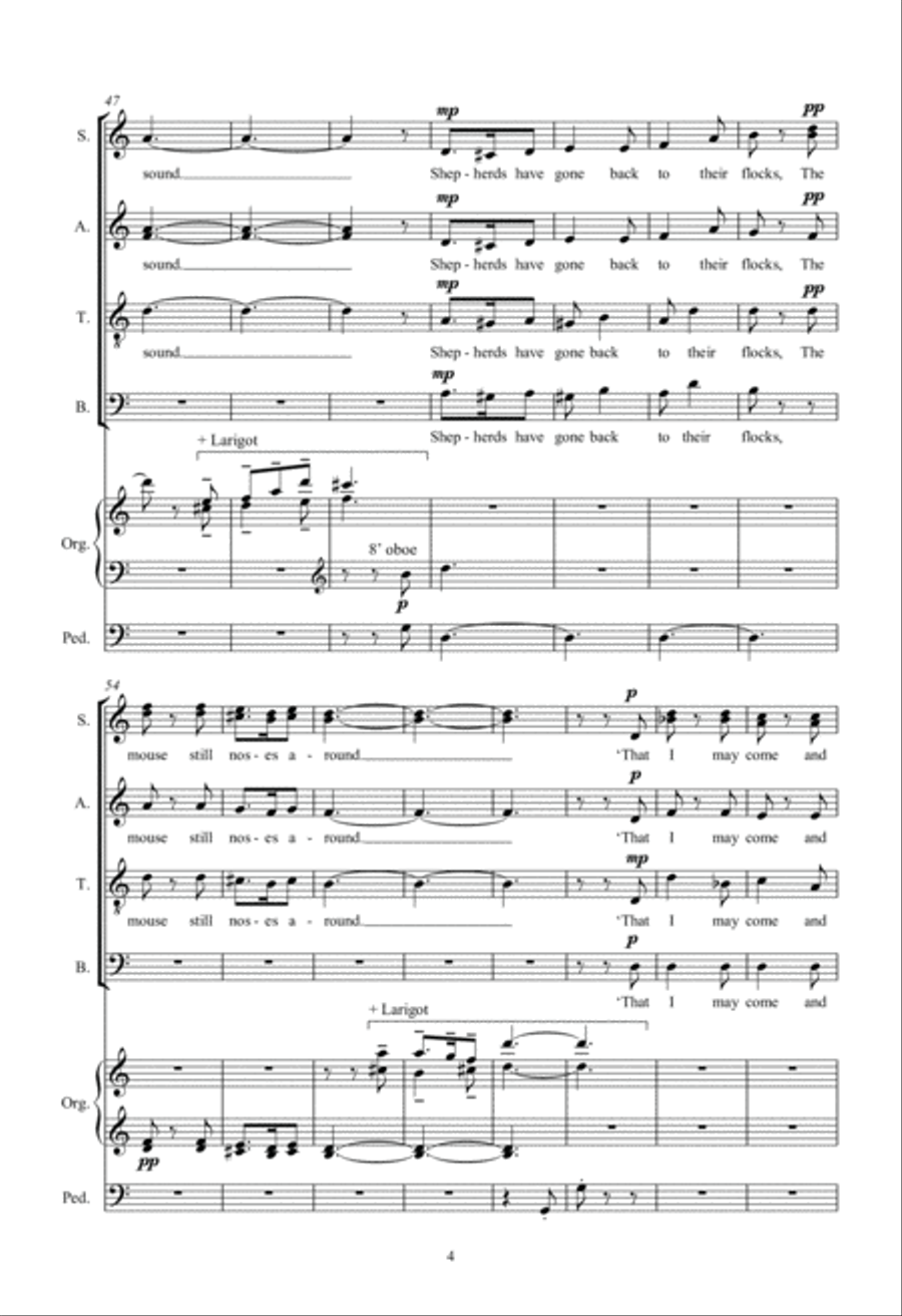 The Magi's Dream 4-Part scores gallery preview page 4