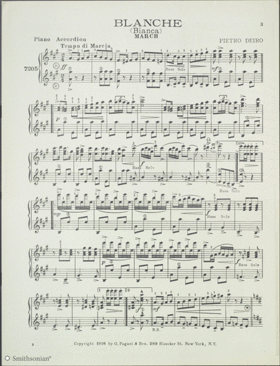 Blanche March Piano scores gallery preview page 3