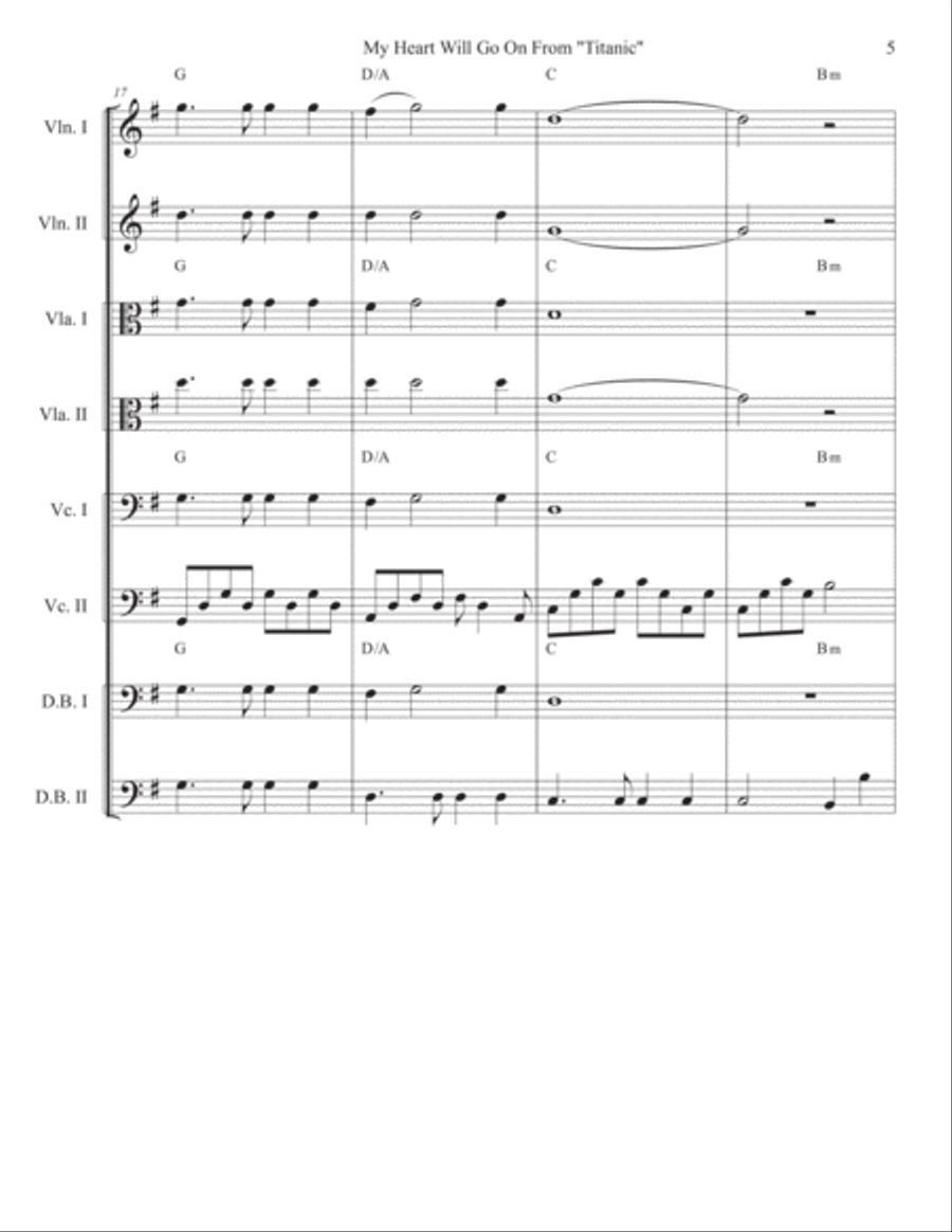 My Heart Will Go On (Love Theme from Titanic) Cello scores gallery preview page 5