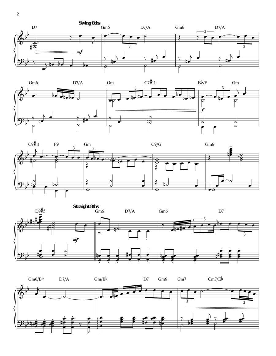 Summertime (arr. Brent Edstrom) Piano Solo scores gallery preview page 2